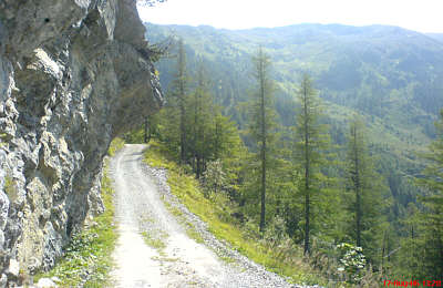 Auffahrt zum Oberh�ttensattel